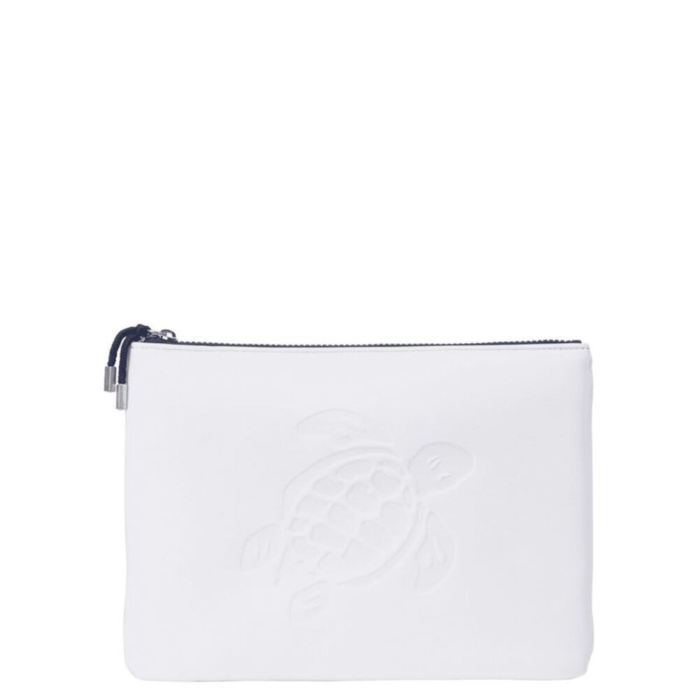 Vilebrequin Unisex Flat Pouch With Embossed Turtle Logo